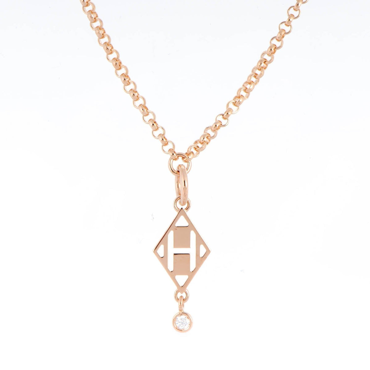 18K Gambade Pendant Hermes Necklace
